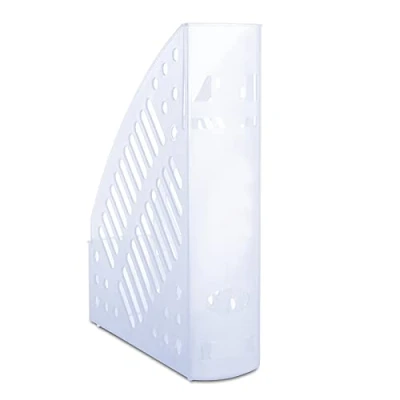 Abbildung von Magazinhalter A4 Polystyrol Transparent Blau 1 Stk.