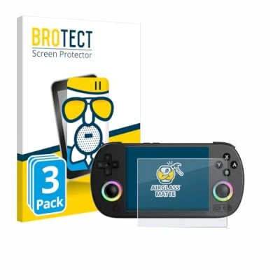 Abbildung von BROTECT Entspiegelungs Schutzglas für Anbernic RG40XX H (3 Stück) Schutz Folie Panzerfolie Glas Matt [Extrem Kratzfest 9H, Anti Reflex]