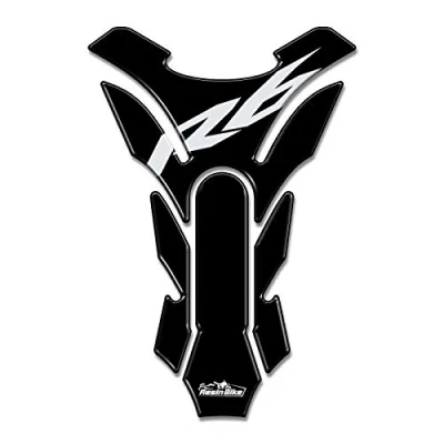 Abbildung von Resin Bike Aufkleber für Motorrad Kompatibel mit Yamaha R6. Tankabdeckung vor Stößen und Kratzern. 3D Harzklebstoff Hergestellt in Italien Stickers