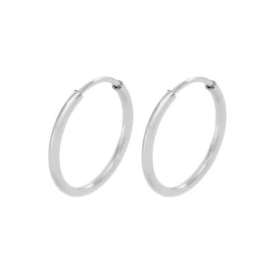 Abbildung von Pilgrim DIA HOOP Ohrringe silvercoloured, Damen, Größe: One Size, Silver coloured