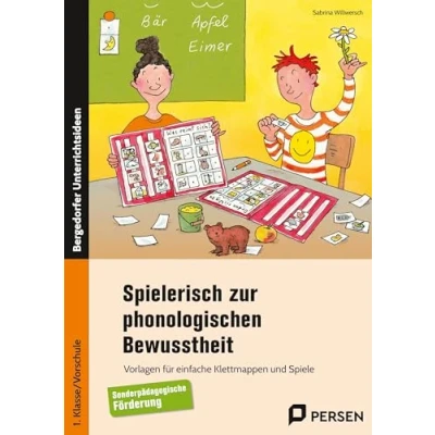 Abbildung von Spielerisch zur phonologischen Bewusstheit: Vorlagen für einfache Klettmappen und Spiele zu Re imen, Silben Anlauten Sonderpäd. Förderung (1. ... Klasse/Vorschule)