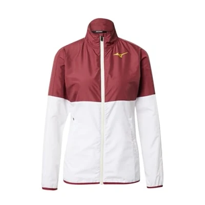 Abbildung von Mizuno Printed Jacket Trainingsjacke, Damen, Größe: Medium, Cabernet/white