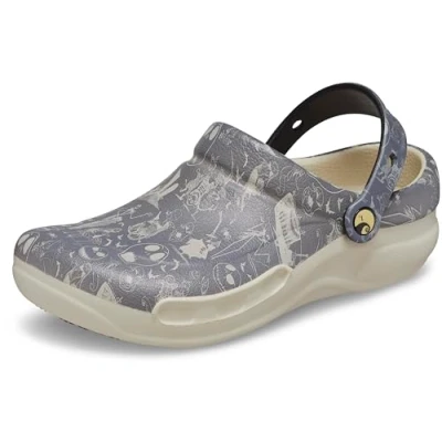 Abbildung von Crocs Unisex Bistro Graphic Clog Clog, Nightmare Bfr Xmas White, 37/38 EU