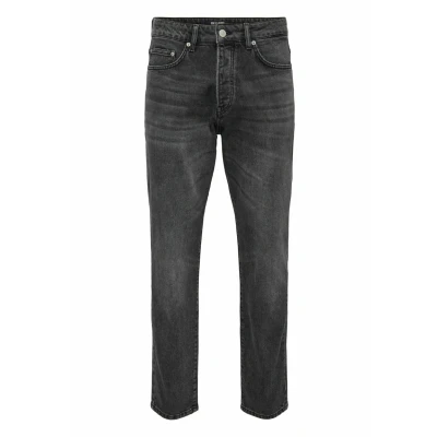 Abbildung von ONLY &amp; SONS Herren ONSYOKE Tape ONE B.OD 7850 DOT DNM NOOS Jeanshose, Black Denim, 33W x 32L