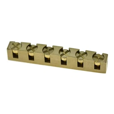 Abbildung von Dopro Northwest Guitars Gitarrensattel, höhenverstellbar, Messing, für Gibson Les Paul/LP SG E Gitarre