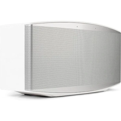 Abbildung von MR 100 Designlautsprecher Schnurloser Multiroom Lautsprecher mit W LAN Streaming Aux In und Bluetooth Funktion kompakte Anlage 30 Watt RMS Stereolautsprecher