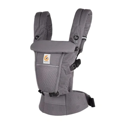 Abbildung von Ergobaby Adapt Babytrage für Neugeborene ab Geburt, 3 Positionen SoftFlex Mesh Ergonomische Babybauchtrage Rückentrage Baby Tragetasche, Graphite Grey