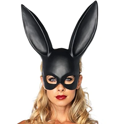Abbildung von Leg Avenue Verkleidungsmaske Fetisch Bunny Halbmaske, Verspielt und düster