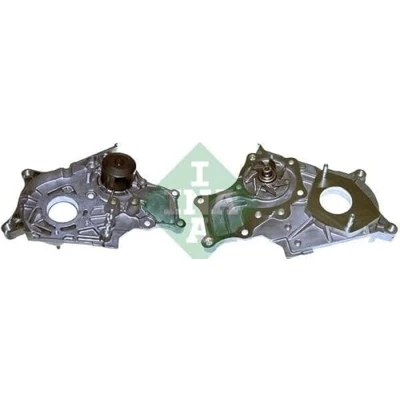 Abbildung von INA 538 0123 10 Wasserpumpe mit Riemenscheibe Dichtung für Zahnriementrieb TOYOTA: Corolla IX Schrägheck, Avensis II Kombi, Verso