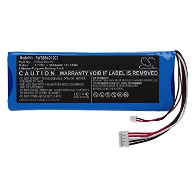 Abbildung von vhbw Akku kompatibel mit JBL Pulse 3 Lautsprecher Boxen Speaker (5800mAh, 3,7V, Li Polymer)