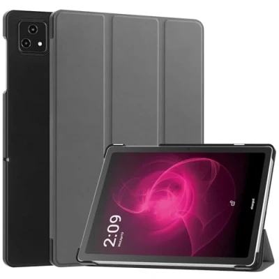 Abbildung von RanTuo Tablethülle für T Mobel REVVL TAB 5G, PU Aufkleberleder, Dünn, Staubdicht, Fallfeste Tablet Hülle 5G.(Grau)