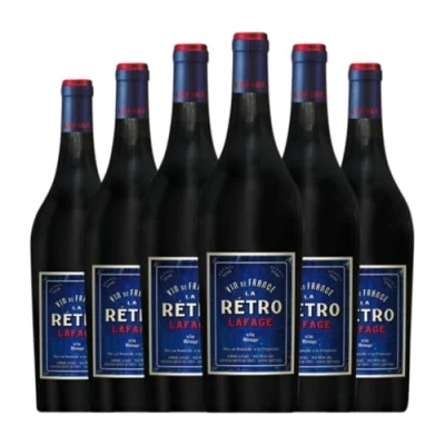 Abbildung von Lafage La Retro Vin de Pays Côtes Catalanes Jung 75 cl Rotwein (Karton mit 6 Flaschen von cl)