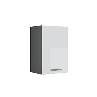 Abbildung von Vicco Hängeschrank R Line, Weiß Hochglanz/Anthrazit, 40 cm