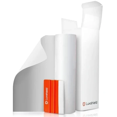 Abbildung von Luxshield Lackschutzfolie 30x100cm für Auto, Motorrad, Bike Schutzfolie transparent matt, selbstklebend, Meterware aus DE