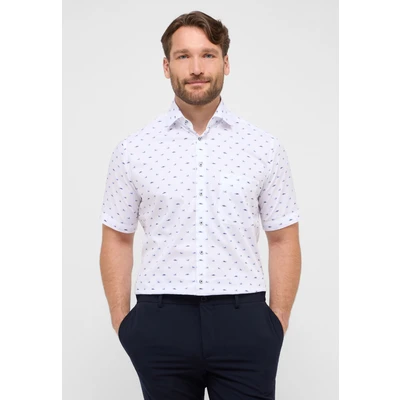Abbildung von Eterna Kurzarmhemd Comfort FIT Hemd, Herren, Größe: 42, Blau