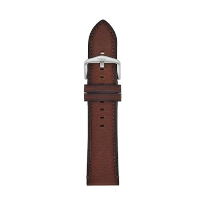 Abbildung von Fossil Uhrenband für Herren 24 mm LiteHide Leder braun, S241096