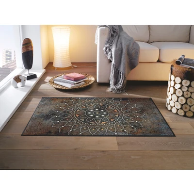 Abbildung von wash+dry by Kleen Tex Teppich &quot;Madhana&quot;, rechteckig, Motiv Mandala, rutschhemmend, In und Outdoor geeignet, waschbar