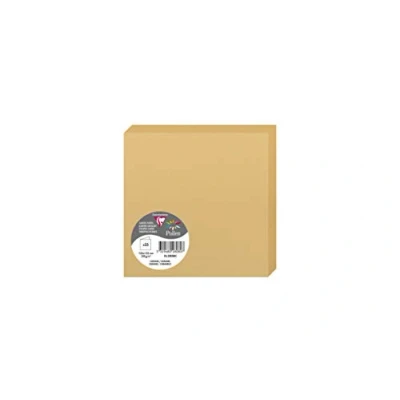 Abbildung von Clairefontaine 2808C Packung (mit 25 Doppelkarten Pollen, Gefaltet, 135 x mm) 210g, Karamel