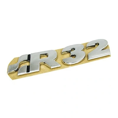 Abbildung von Volkswagen Original VW Golf 4 (1J) R32 Schriftzug Emblem Tuning Zeichen Logo Chrom