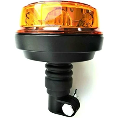 Abbildung von Matel Service LED Rundumleuchte 4 Blitzmuster mit flexiblem Fuß, zum Aufstecken Warnleuchte für alle Fahrzeugtypen 12V 24V Spannung Lichtfarbe: Orange