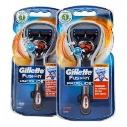 Abbildung von Gillettte Fusion Proglide Flexball Razor (Rasierer mit 2 Klingen)