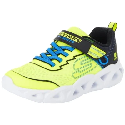 Abbildung von Skechers Jungen Sneaker, Gelb Textil Synthetik Schwarz Blau Tri
