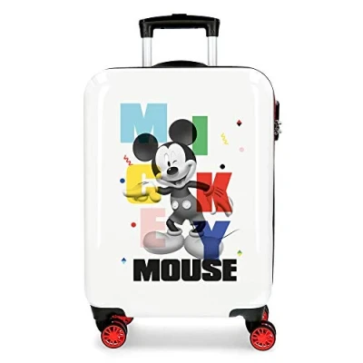 Abbildung von Disney Mickey&#039;s Party Koffer, weiß, 38x55x20 cms, Kabinenkoffer