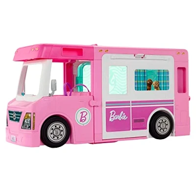 Abbildung von Barbie Spielzeug Bus Camper