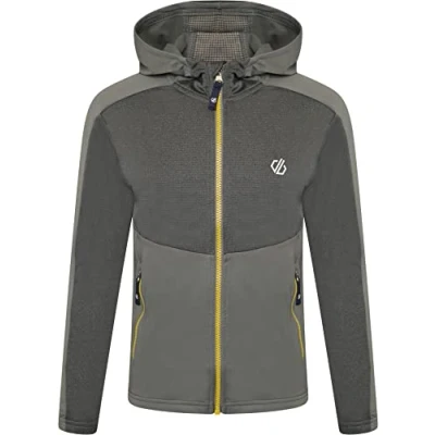 Abbildung von Dare 2b Hastily Kids Core Strech für Skifahren, Wandern und Trekking Recyceltes Stretchmaterial mit warmer Rückseite, schnell trocknend, angewachsene Kapuze durchgehender Reißverschluss