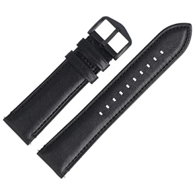 Abbildung von Fossil Uhrenarmband 22mm Leder Schwarz FS 5132 LB FS5132