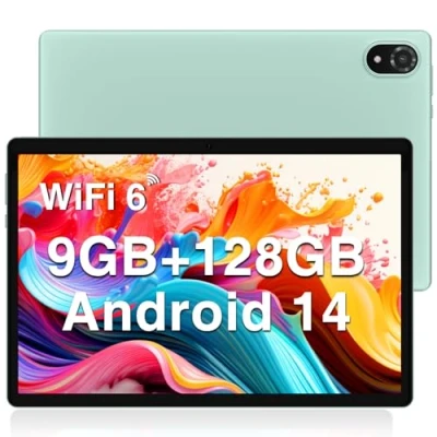 Abbildung von DOOGEE U10 2024 Neueste Tablet 10 Zoll Android 14 128GB ROM (1TB TF) 9GB RAM PC, 5G WIFI6 Widevine L1, BT 5.0, 1280 * 800 IPS HD, OTG, Face ID, 5060mAh, 8+5MP, Kinder mit Hülle