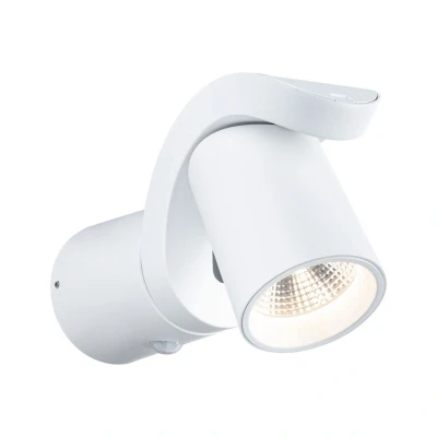 Abbildung von Paulmann 948.32 LED Außenwandleuchte Cuff Bewegungsmelder IP44 76x217mm 3000K 10W 700lm 230V 70 Weiß Aluminium