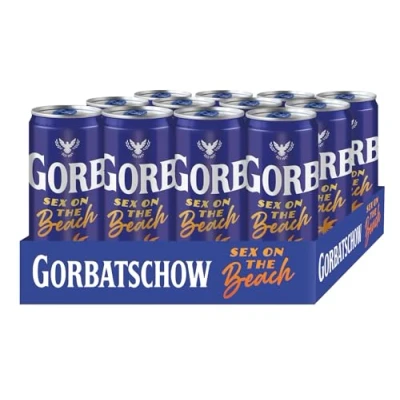 Abbildung von Wodka Gorbatschow Sex on the Beach (12 x 0.33 l) 10 prozent vol. trifft auf den Cocktail Klassiker, Beach, fertig gemixt direkt aus der Dose genießen