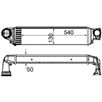 Abbildung von MAHLE ORIGINAL CI 425 000S Ladeluftkühler BMW: 3 Touring, Limousine, Compact