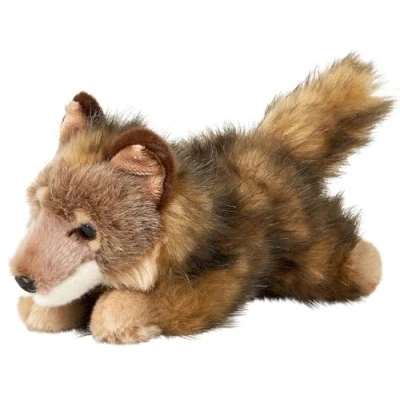 Abbildung von Uni Toys Kuscheltier Wolf Junges, liegend 24 cm (Länge) Plüsch Plüschtier