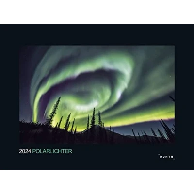 Abbildung von Polarlichter KUNTH Wandkalender 2024: Hochwertiger, bildstarker Kalender mit Spiralbindung im Großformat (KUNTH Black Edition 60 x 45 cm)