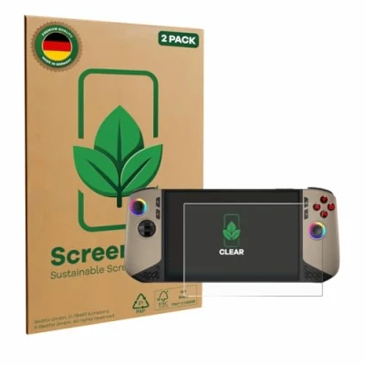 Abbildung von ScreenLeaf (2 Stück Schutzfolie für MSI Claw 8 AI+ [nachhaltiger Displayschutz, Folie, transparent, kratzfest]