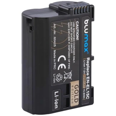 Abbildung von Blumax EN EL15c Gold Akku 2250mAh kompatibel mit Nikon Z5 Z6 II Z7