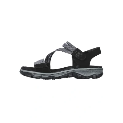 Abbildung von Rieker Trekkingsandale Black pacific white, Damen, Größe: 36, white Schuhe