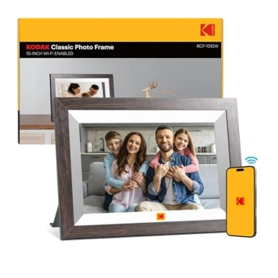 Abbildung von KODAK 10,1 Zoll WiFi Digitaler Bilderrahmen, 1280x800 HD IPS Touchscreen, WLAN Elektronischer 32GB Speicher, Automatische Rotation, Teilen Sie Fotos sofort von überall aus