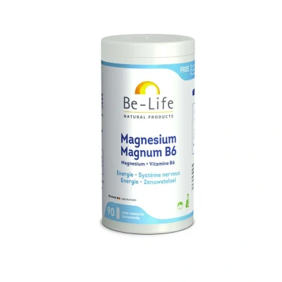 Abbildung von Be Life Mg Magnum &amp; B6 (90 Caps) Nur Mineralien Magnesium