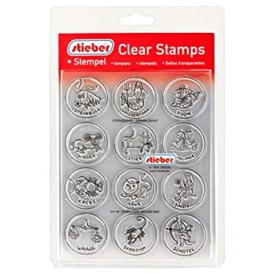 Abbildung von stieber Clear Stamps Transparente Stempel Sets (Bitte gewünschtes Motiv/Thema unten auswählen!) (Sternzeichen German Zodiac)
