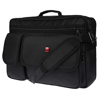 Abbildung von Christian Wippermann Businesstasche Xl XXL Umhängetasche Flugbegleiter Tasche Messenger Arbeitstasche, Arbeitstasche 2 Frontfächer