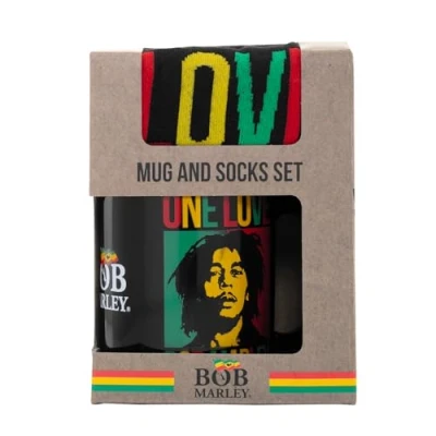 Abbildung von Bob Marley Tasse &amp; Socken Geschenk Set