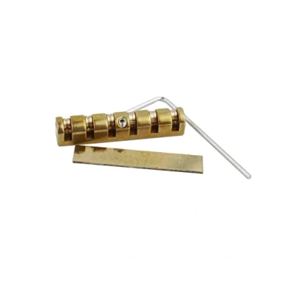 Abbildung von Guyker 43 mm Gitarren Messingmutter, höhenverstellbar, Ersatz Rollmuttern, kompatibel mit Les Paul LP SG Style E