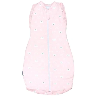 Abbildung von TupTam Baby Pucksack OEKO TEX zertifizierte Materialien Swaddle Bag Wattiert Babyschlafsack 2.5 TOG unisex, Farbe: TOG/Bärchen CC Rosa, Größe: 3 6 Monate