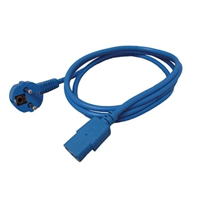 Abbildung von ROLINE Netzkabel, gerade IEC Buchse, blau, 1,8 m