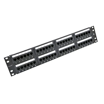 Abbildung von 2U 48 Ports Cat6 Unshielded Wallmount or Rackmount Patch Panel UTP Ethernet with Adapter