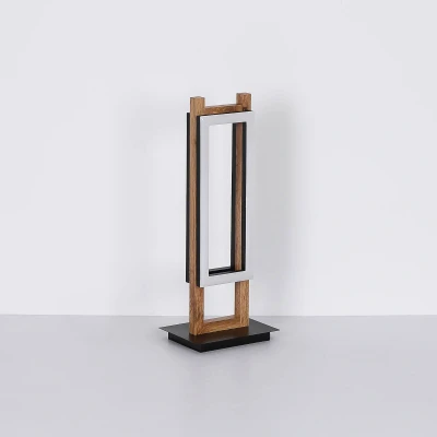 Abbildung von LED Tischlampe Illa in Holzdesign