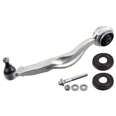 Abbildung von febi BILSTEIN 47923 Querlenker Plus mit Anbaumaterial Trag /Führungsgelenk, Lager Vorderachse rechts, unten, vorne Aluminium